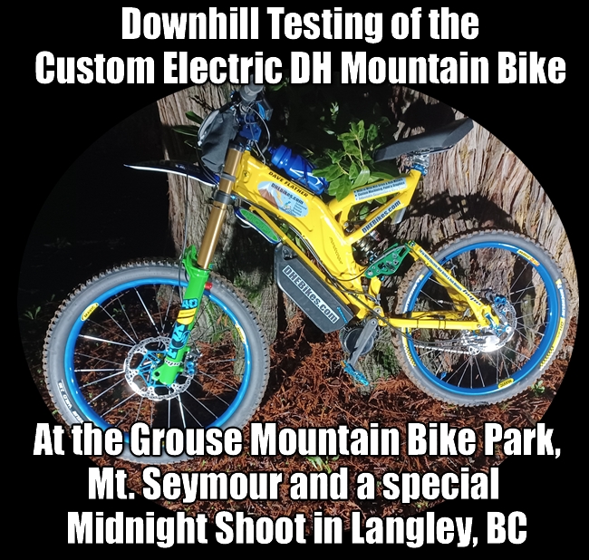 Check out this great short doumentary style mountain bike film featuring the testing of the custom made electric downhill mountain bike at 3 great locations in BC